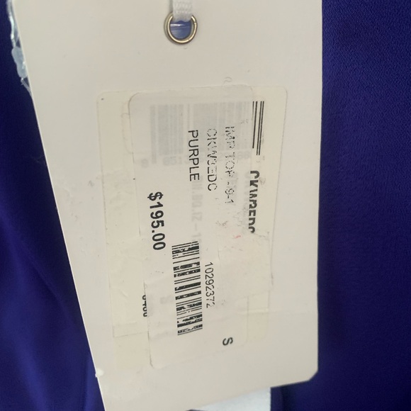 IMPERIAL new with tags Royal Blue silky shirt - Picture 2 of 3